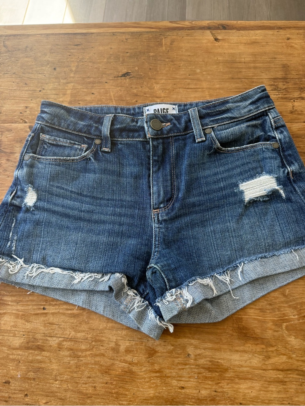 Paige denim jean shorts size 24